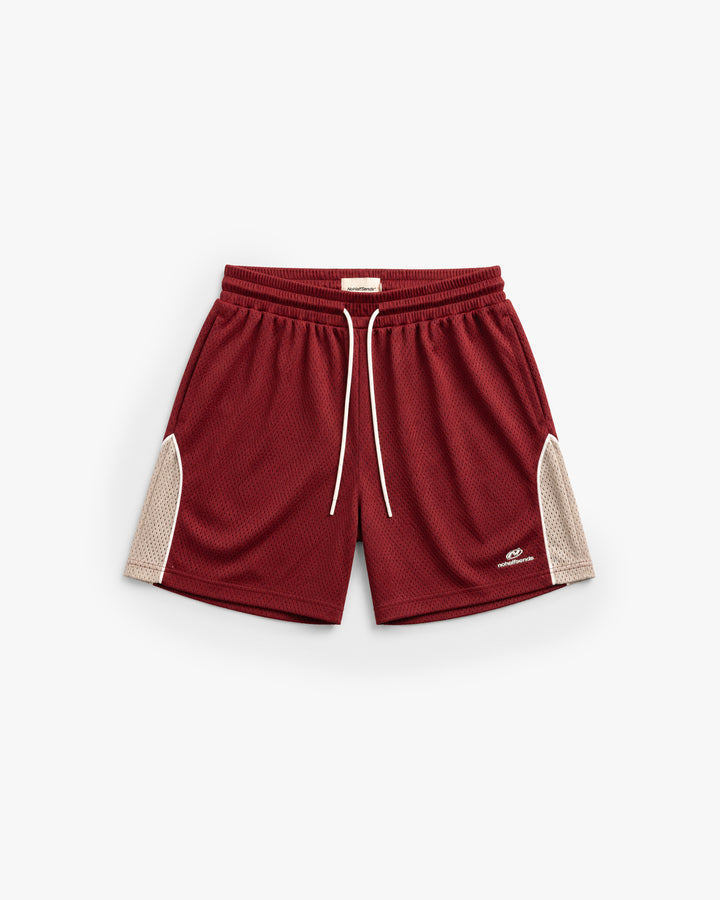 NHS CRIMSON RED MESH SHORT
