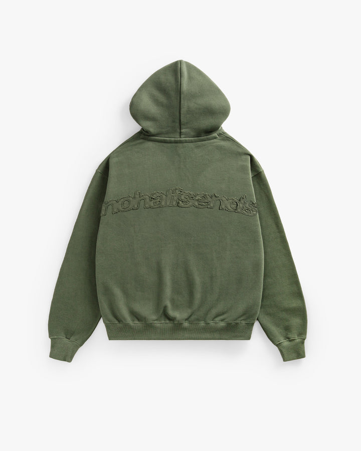 NHS CROPPED IVY GREEN HOODIE