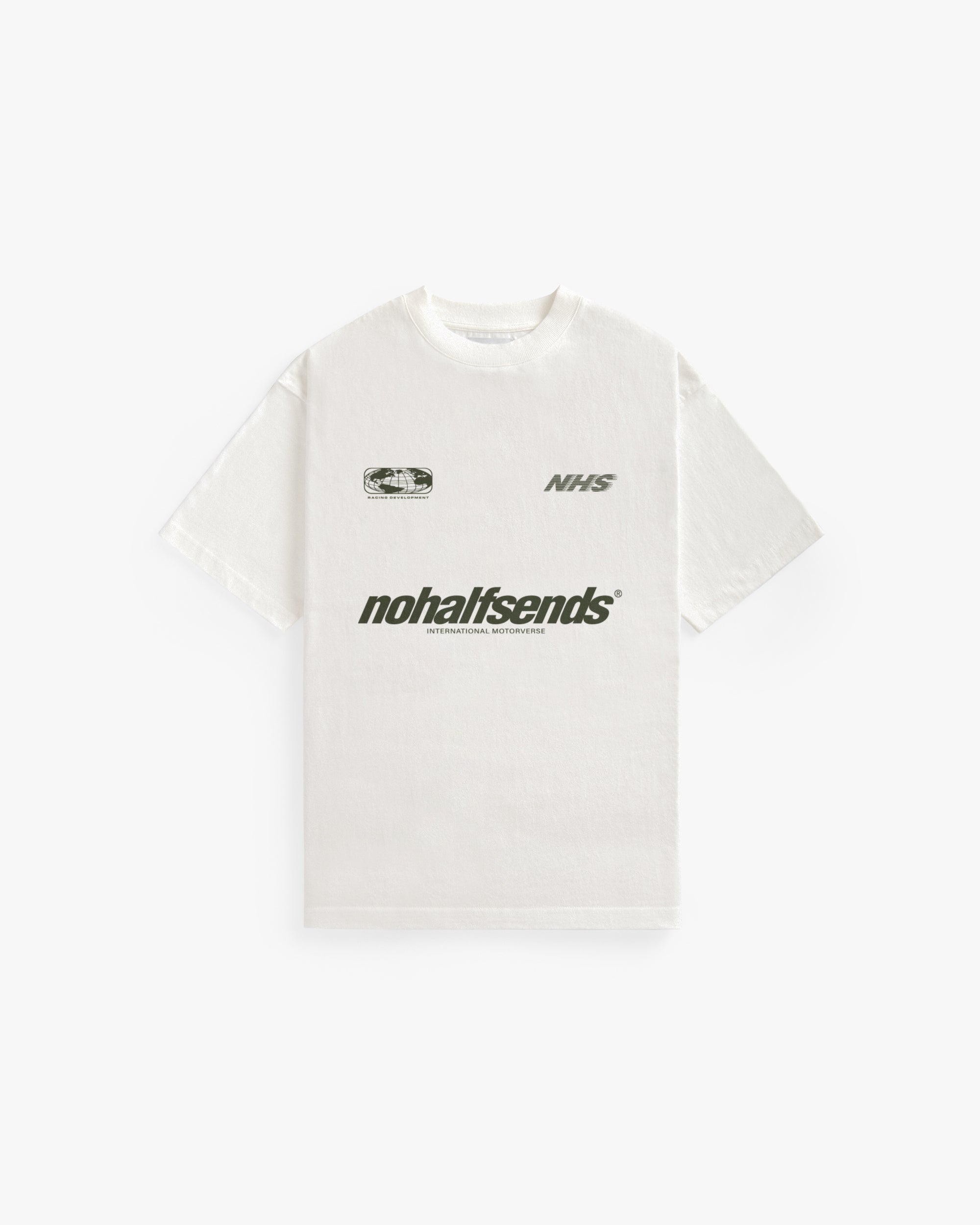 NHS GLOBE ECRU CROPPED TEE – NoHalfSends