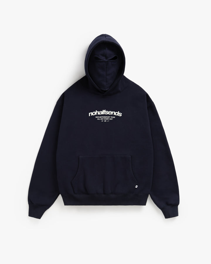 NHS NAVY BLUE MASKED HOODIE