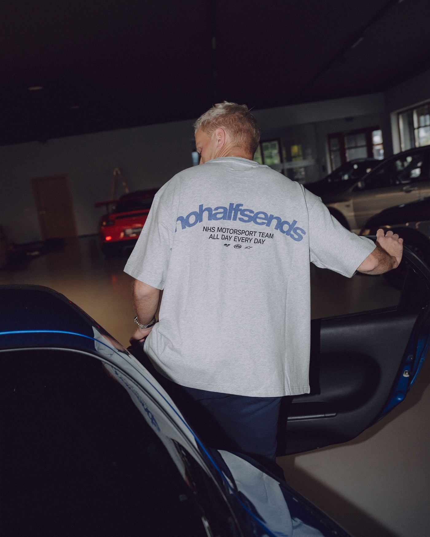 NHS GREY MELANGE TEE