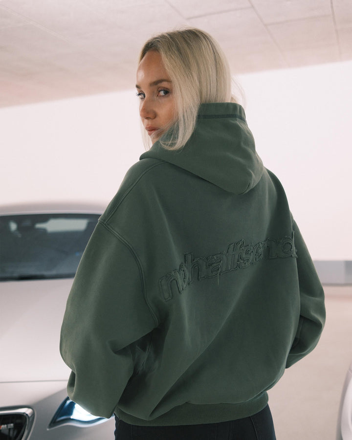 NHS CROPPED IVY GREEN HOODIE