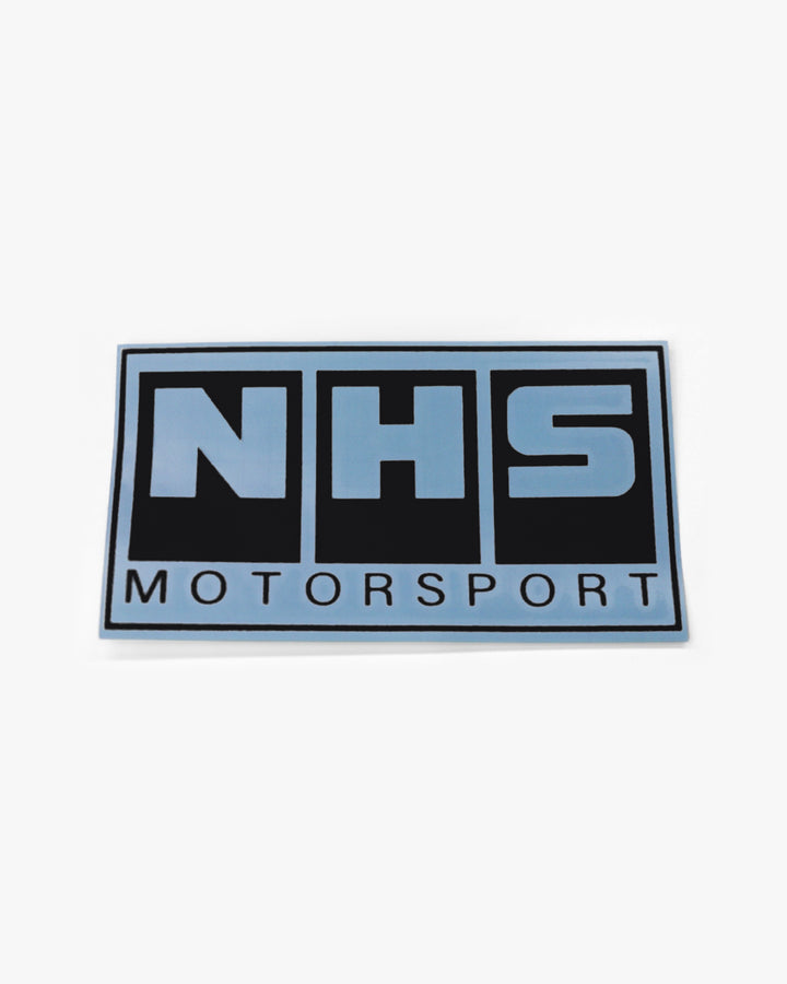 NHS MOTORSPORT STICKER – Black