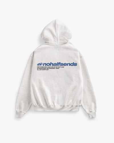 NHS GREY MELANGE ZIP HOODIE