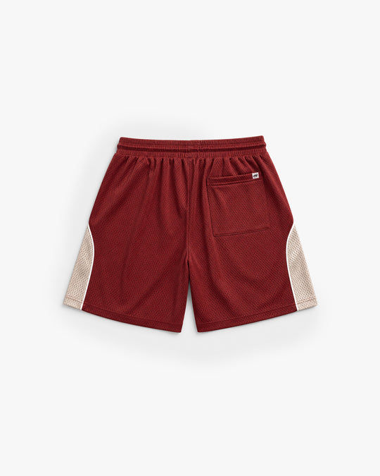 NHS CRIMSON RED MESH SHORT
