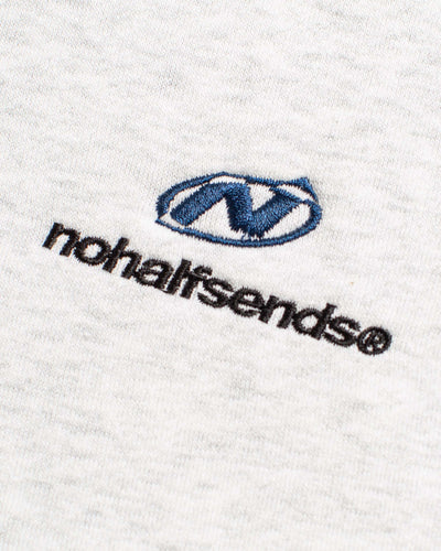 NHS GREY MELANGE ZIP HOODIE