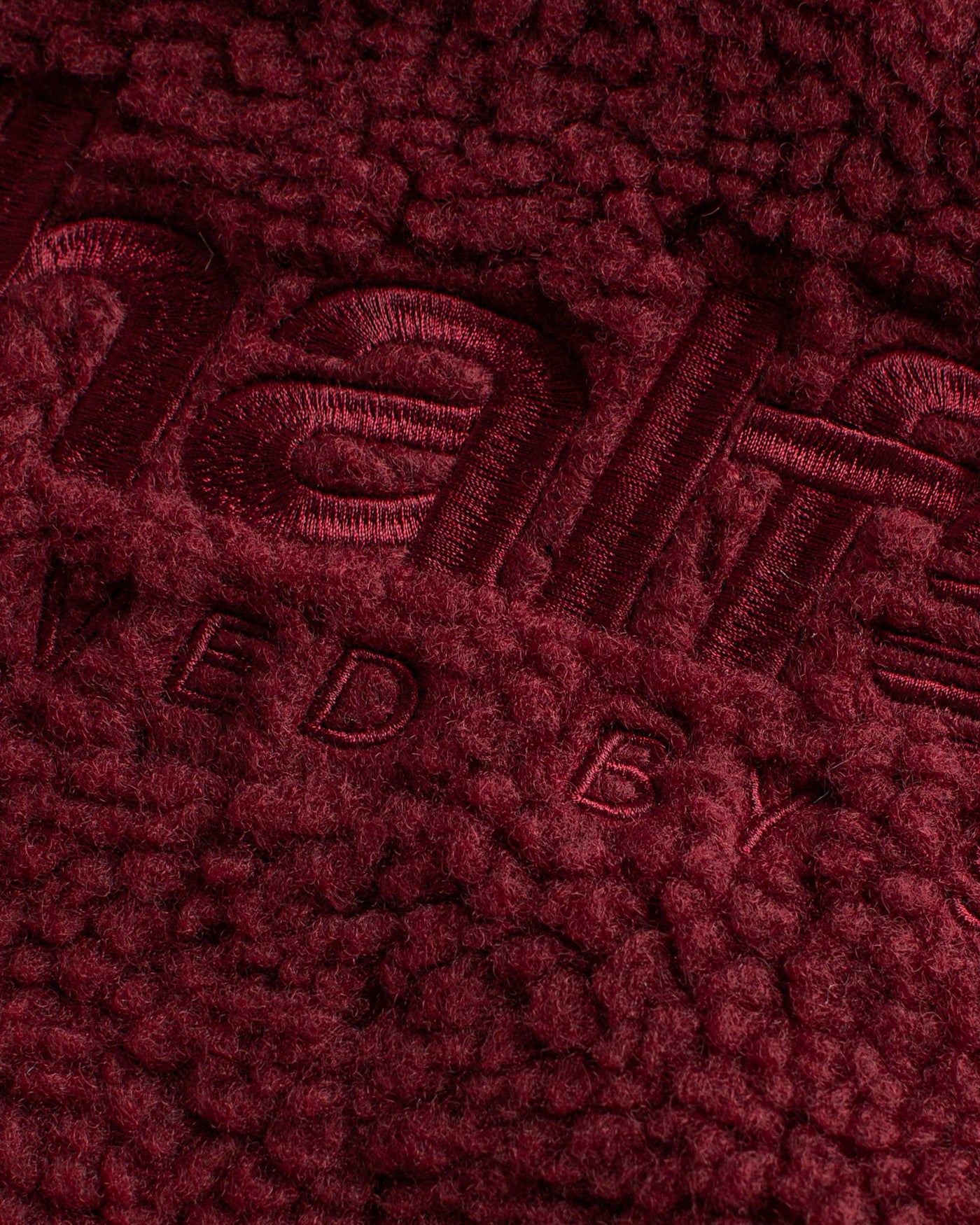 NHS CRIMSON RED FLEECE HALF ZIP