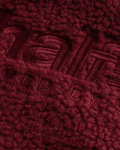 NHS CRIMSON RED FLEECE HALF ZIP