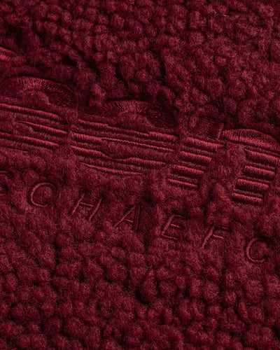 NHS CRIMSON RED FLEECE HALF ZIP