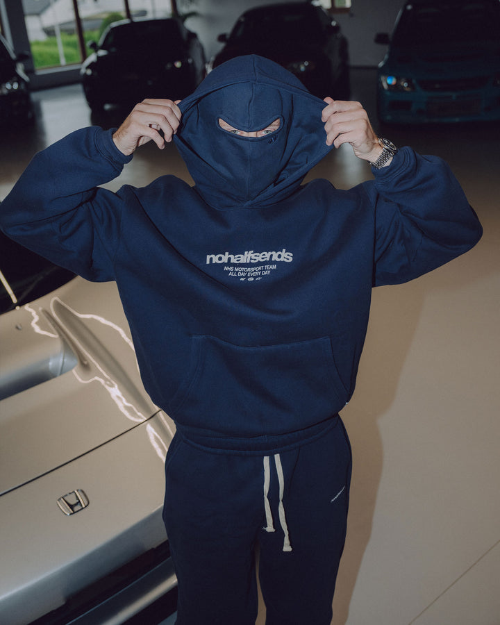 NHS NAVY BLUE MASKED HOODIE