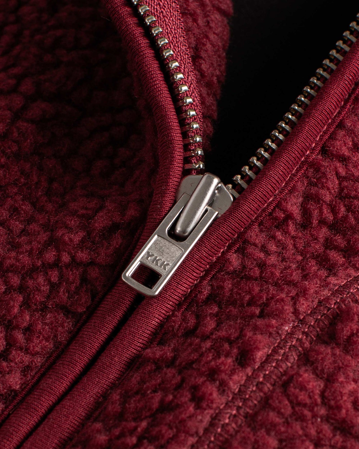 NHS CRIMSON RED FLEECE HALF ZIP