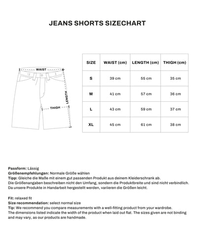 NHS GARAGE JEANS SHORTS