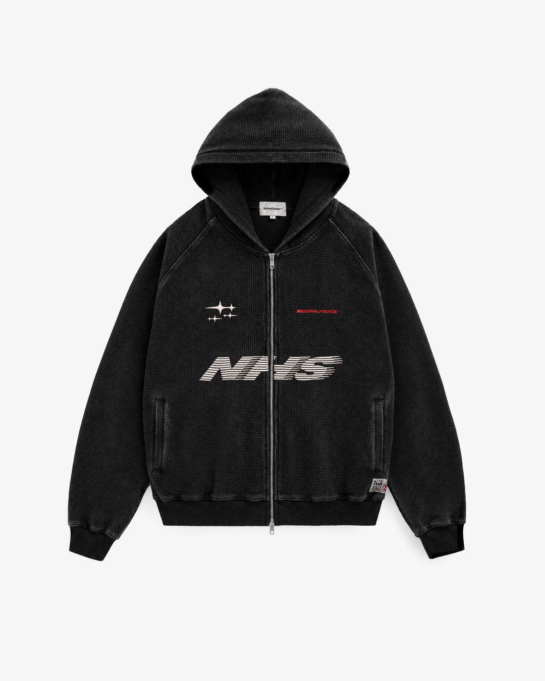 NHS GARAGE WAFFLE ZIP HOODIE
