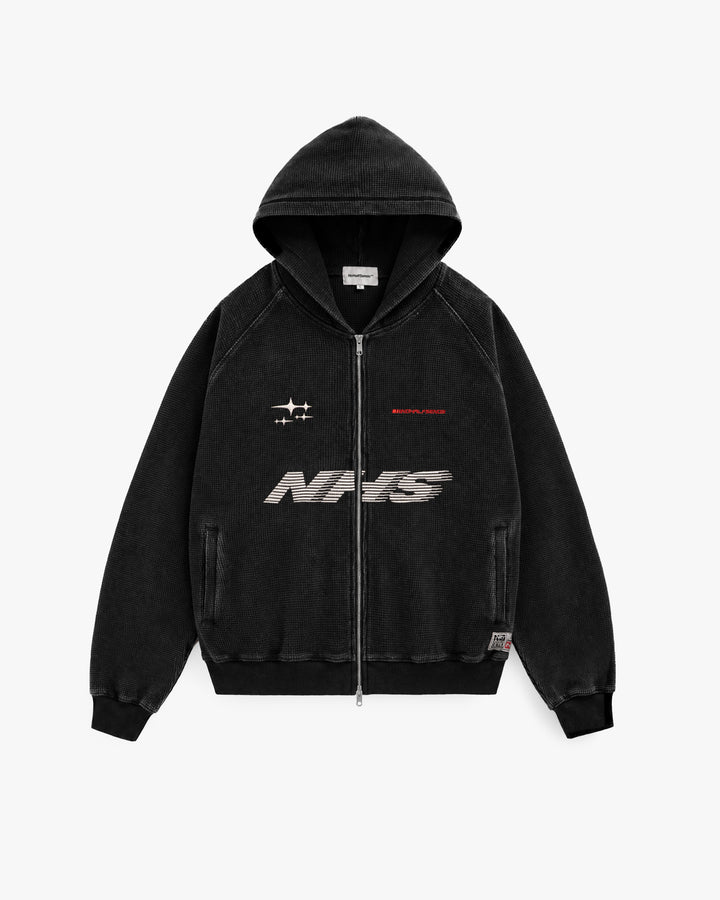 NHS GARAGE WAFFLE ZIP HOODIE