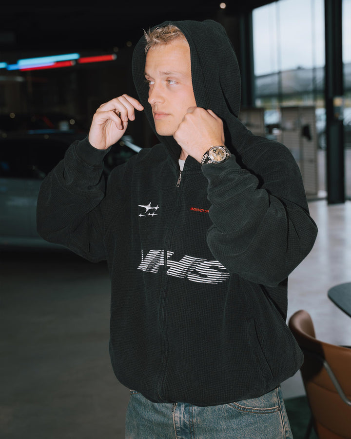 NHS GARAGE WAFFLE ZIP HOODIE