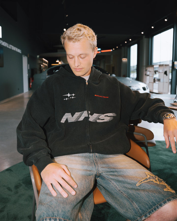 NHS GARAGE WAFFLE ZIP HOODIE