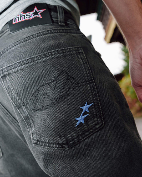 NHS STAR VINTAGE BLACK DENIM