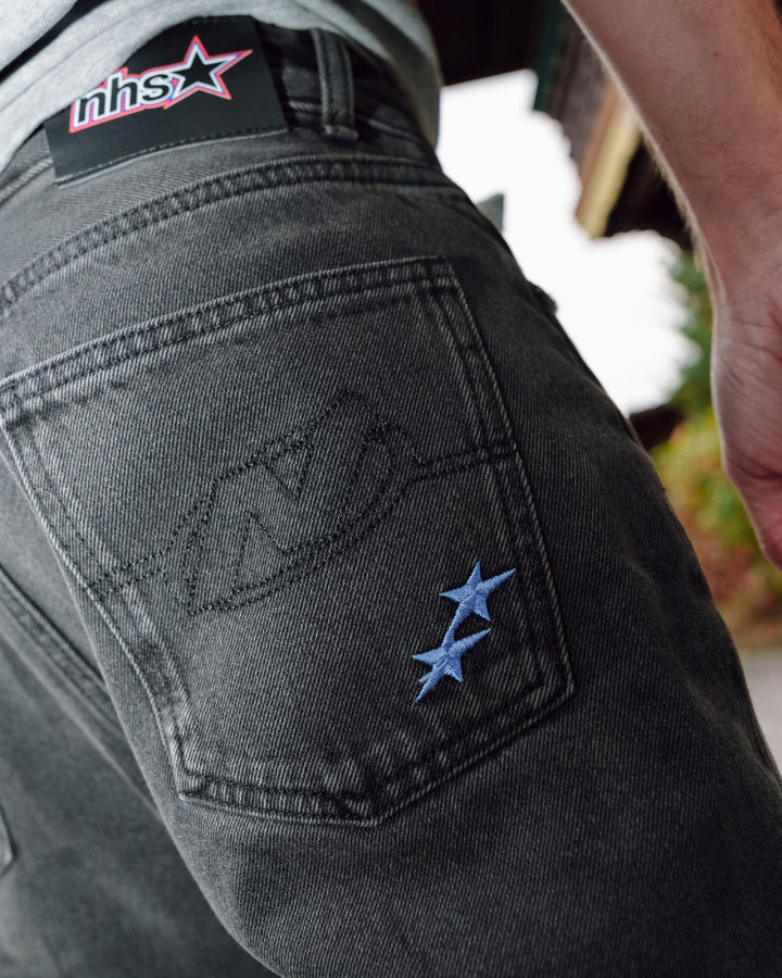 NHS STAR VINTAGE BLACK DENIM