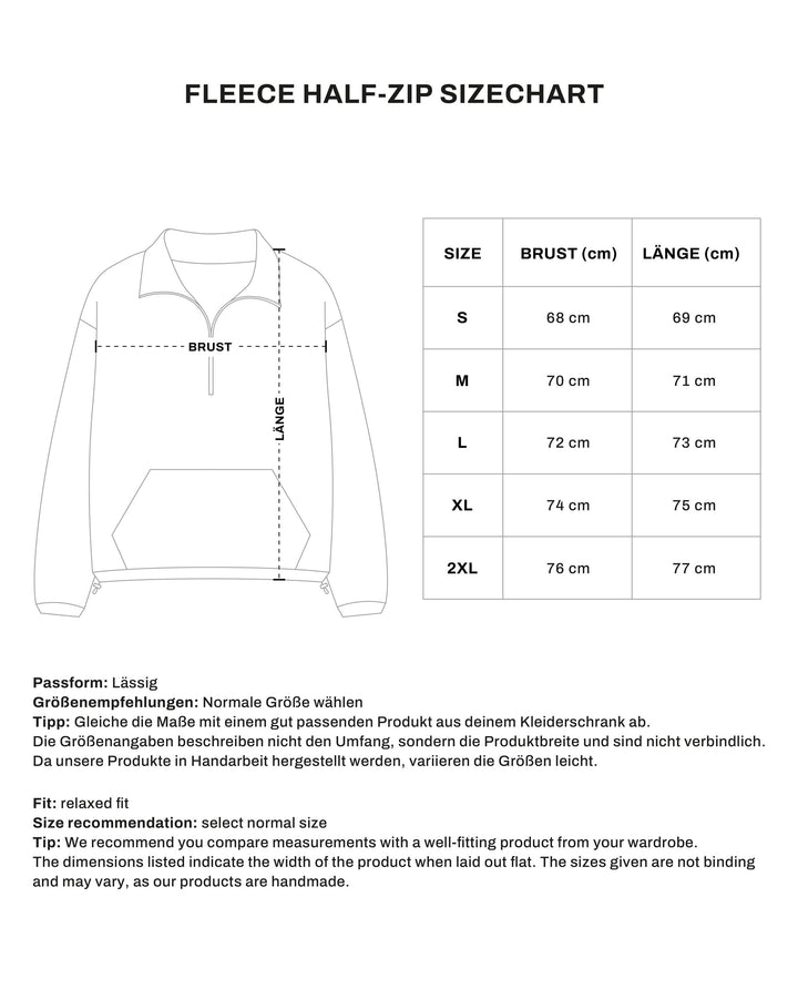 NHS DRIFT FLEECE HALF ZIP – NoHalfSends