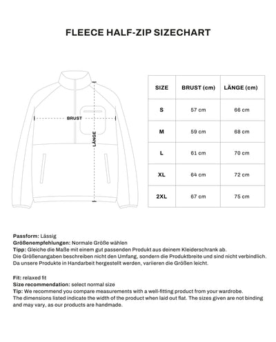 NHS CRIMSON RED FLEECE HALF ZIP