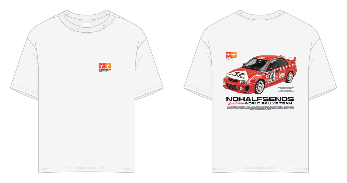 NHS Lancer Tee, front and back (technical drawing)