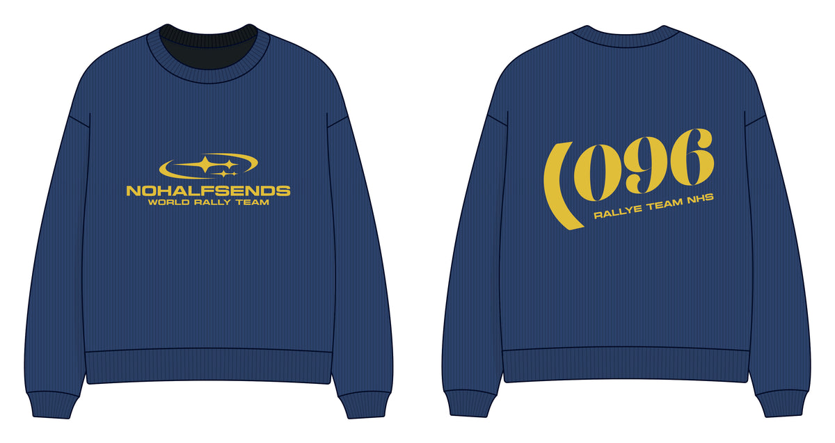 NHS Rival Reversible Knit Sweater, front and back (technical drawing)